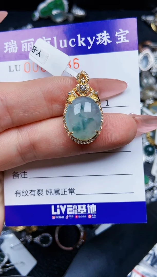 【闪购商品】翡翠颈饰银S925镶嵌8886