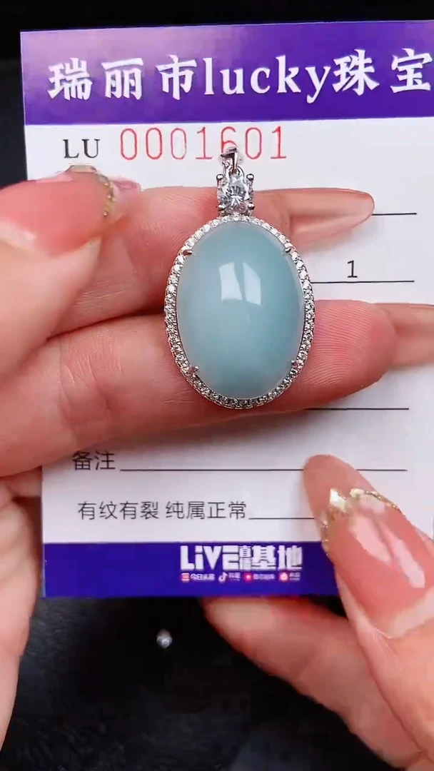【闪购商品】翡翠颈饰银S925镶嵌1601