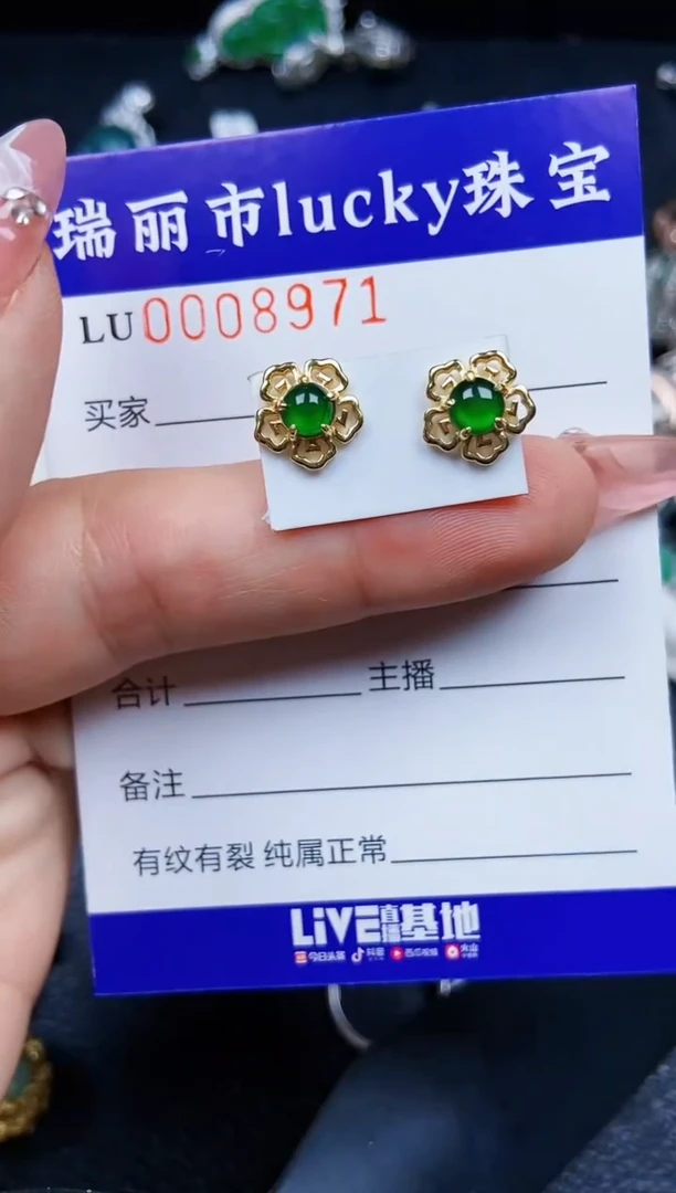 【闪购商品】翡翠颈饰银S925镶嵌8971