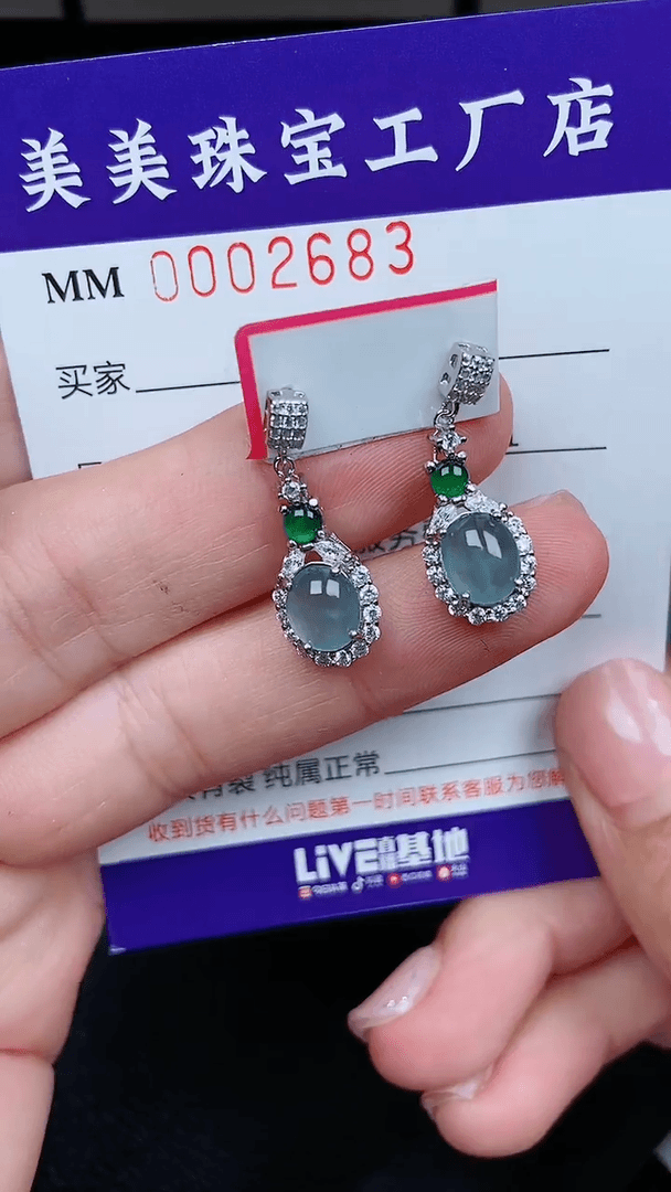 【闪购商品】翡翠颈饰银S925镶嵌2683