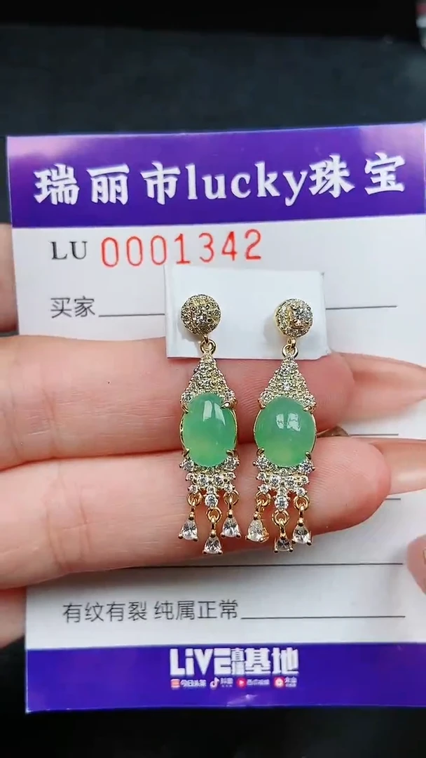 【闪购商品】翡翠颈饰银S925镶嵌1342