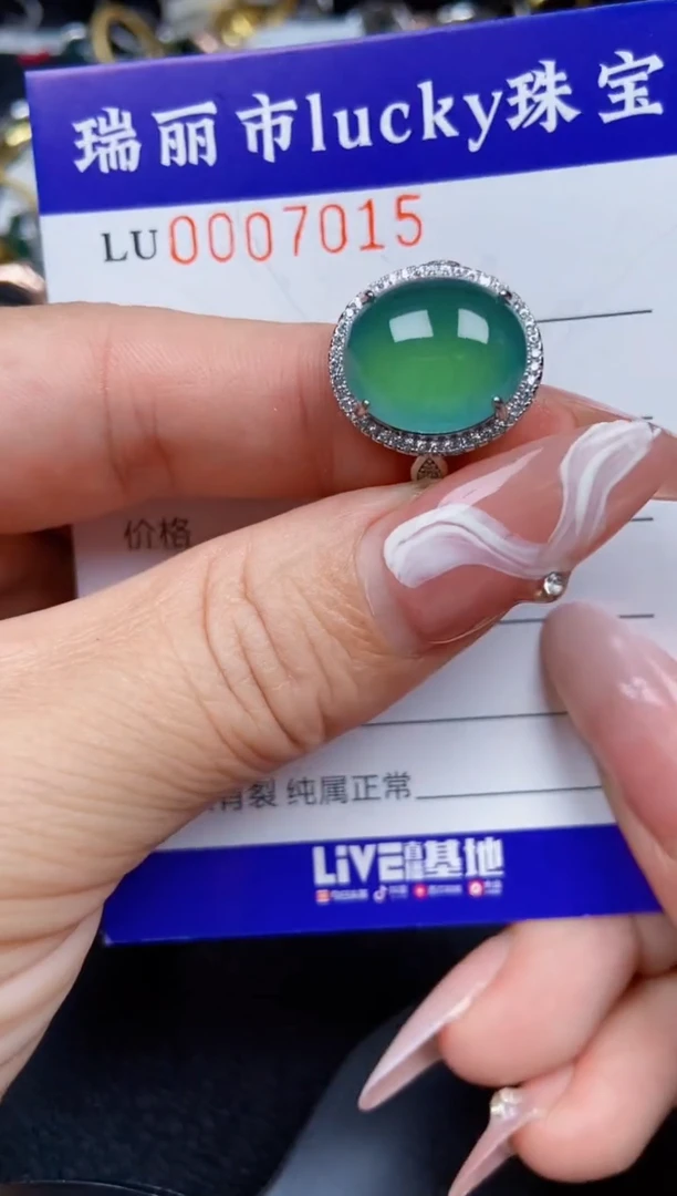 【闪购商品】翡翠颈饰银S925镶嵌7015