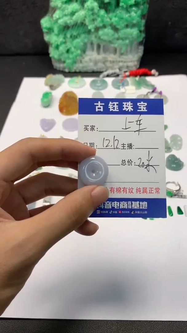 【闪购商品】翡翠颈饰未镶嵌平安扣