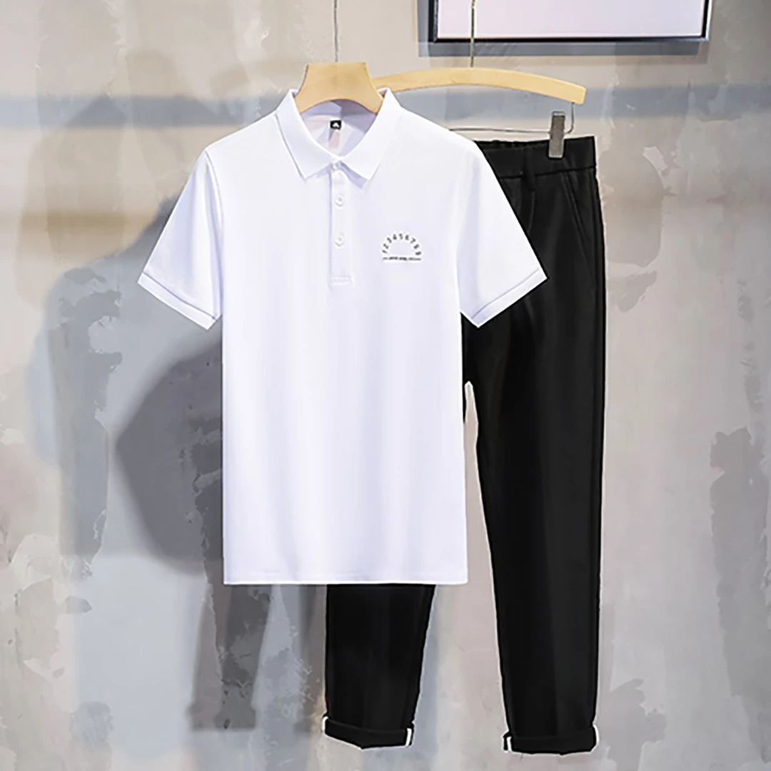 【LZ2302】2023新款POLO衫男士（刺绣）翻领珠地棉透气休闲百搭款