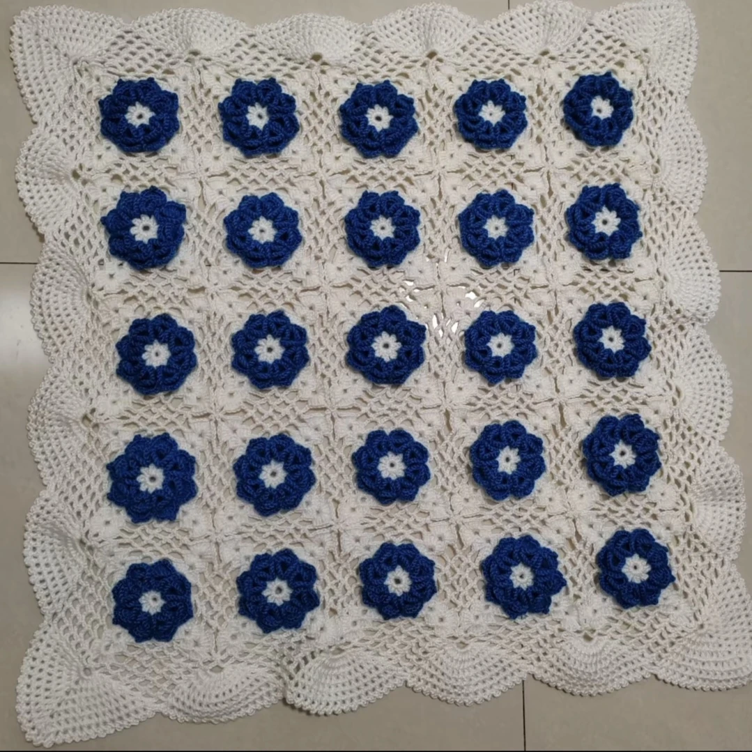 国色天香盖巾材料包（不是成品，需要自己钩织）