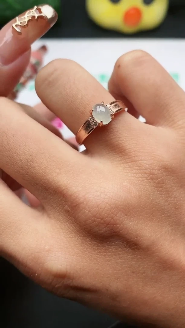 【闪购商品】翡翠戒指银S925镶嵌1