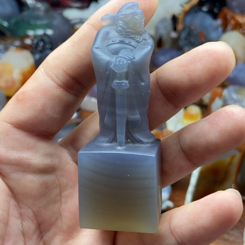 【闪购商品】玛瑙/玉髓颈饰未镶嵌紫*