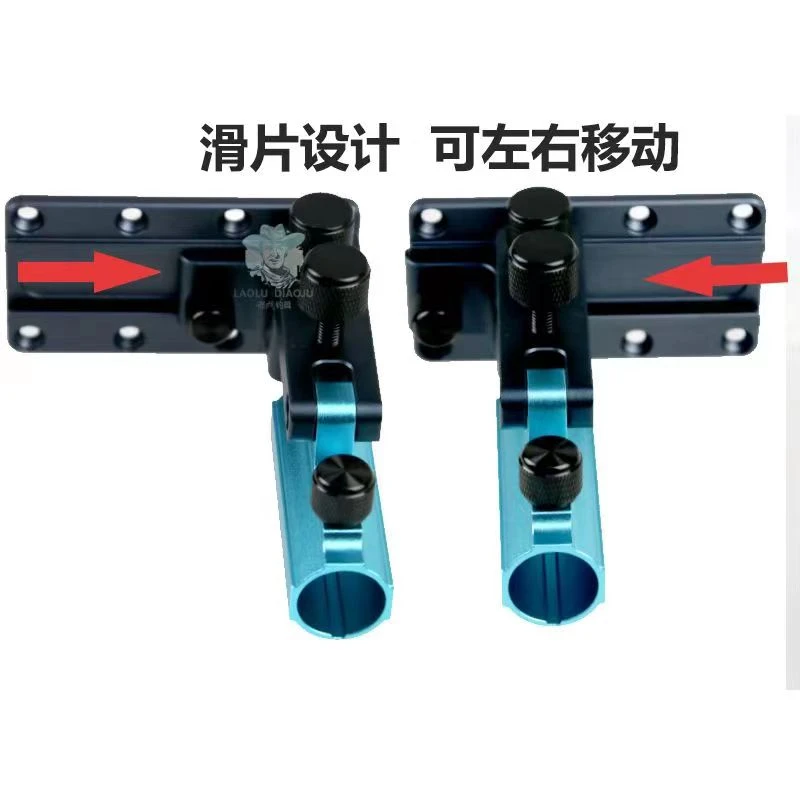 狼途钓箱前置炮台架加厚防晃大物支架钓箱配件铝镁合金大物杆架