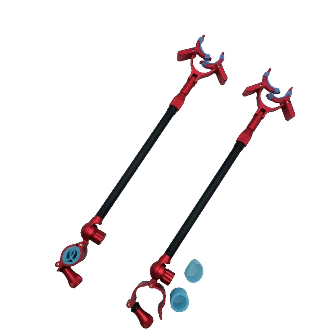 铝合金后挂天线支架天线钓鱼鱼竿台钓鱼竿炮台自锁后挂稳固设计