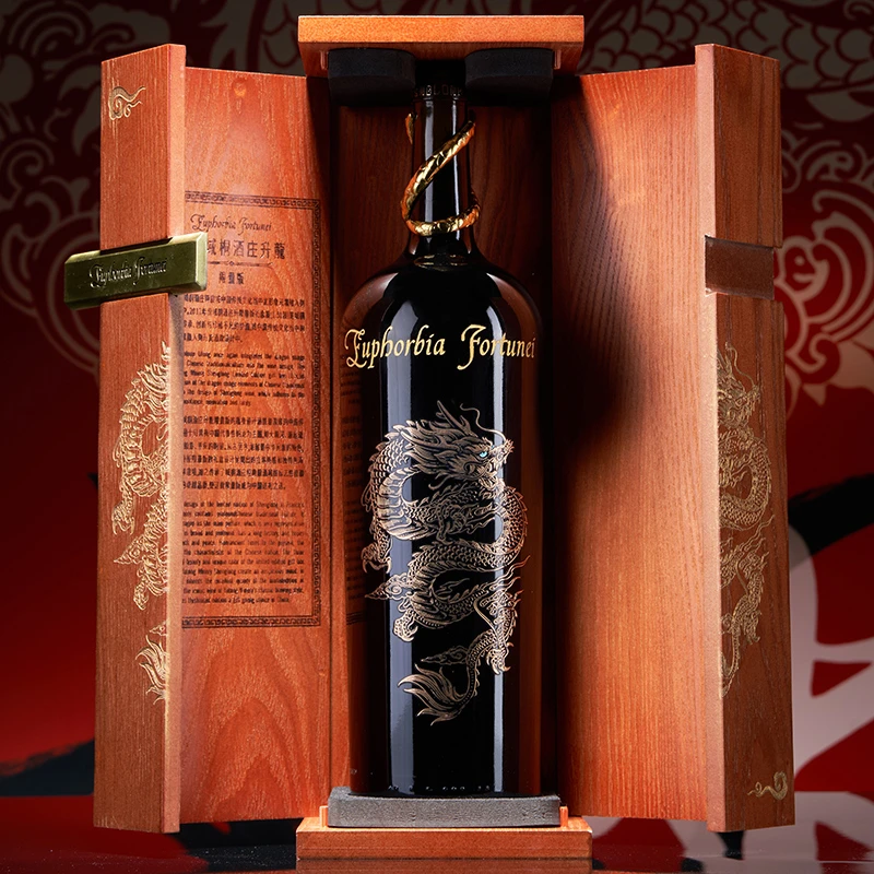 【原瓶进口】域桐升龍干红葡萄酒16度红酒大瓶1.5L木箱礼盒装-B1