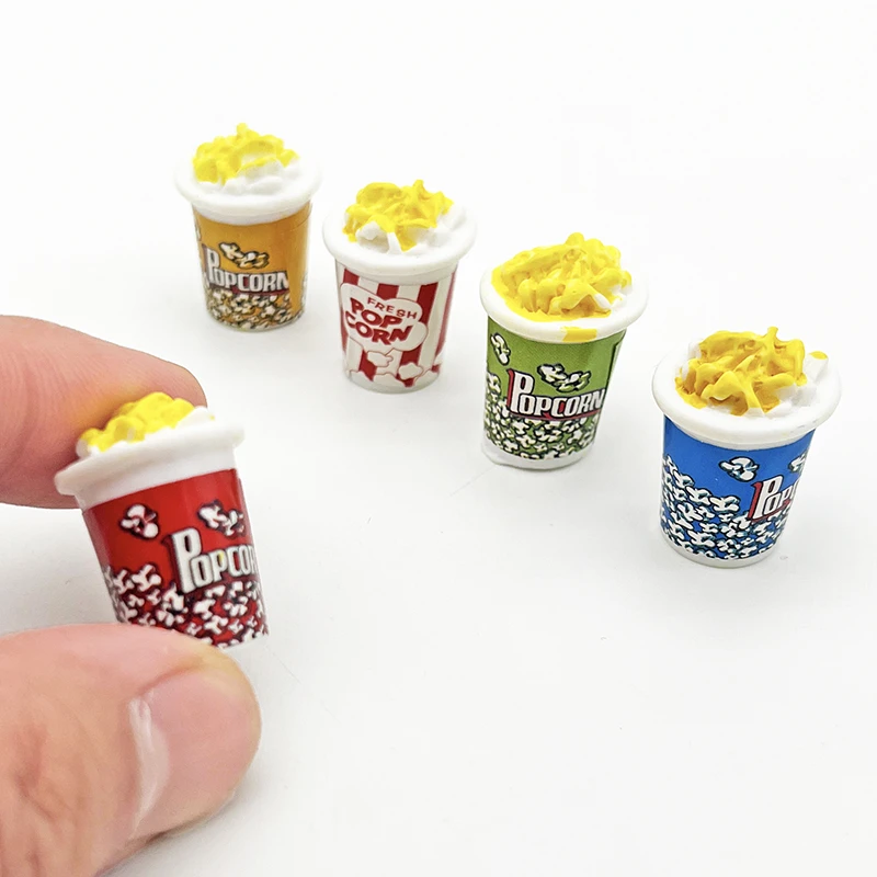 迷你爆米花微缩食玩便利店超市儿童仿真小瓶子 小摆件手工diy配件