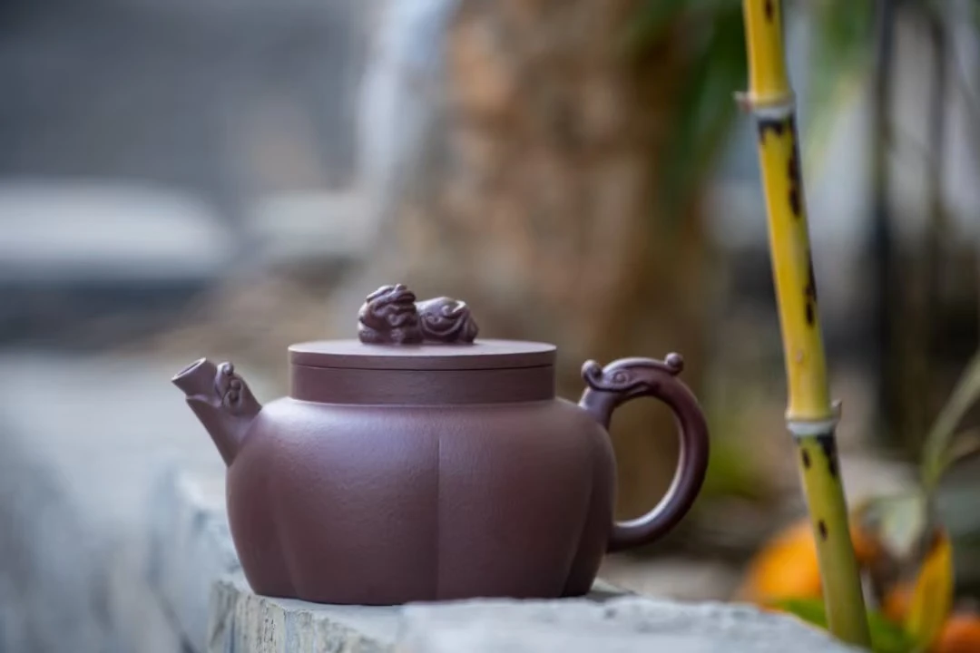 陈年紫泥制乾归壶