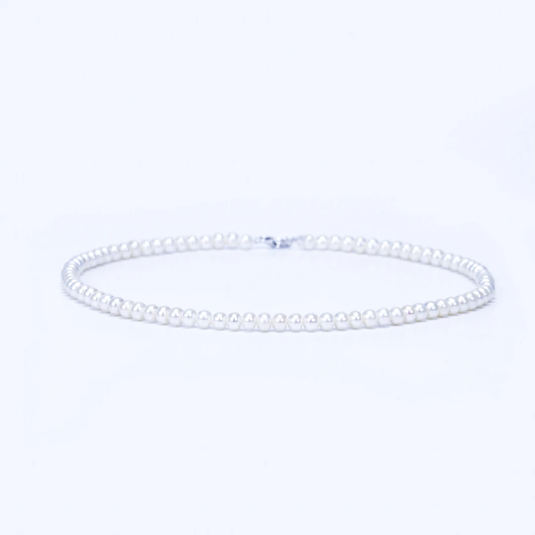 【小极光】天然无核小米5mm左右 淡水珍珠项链