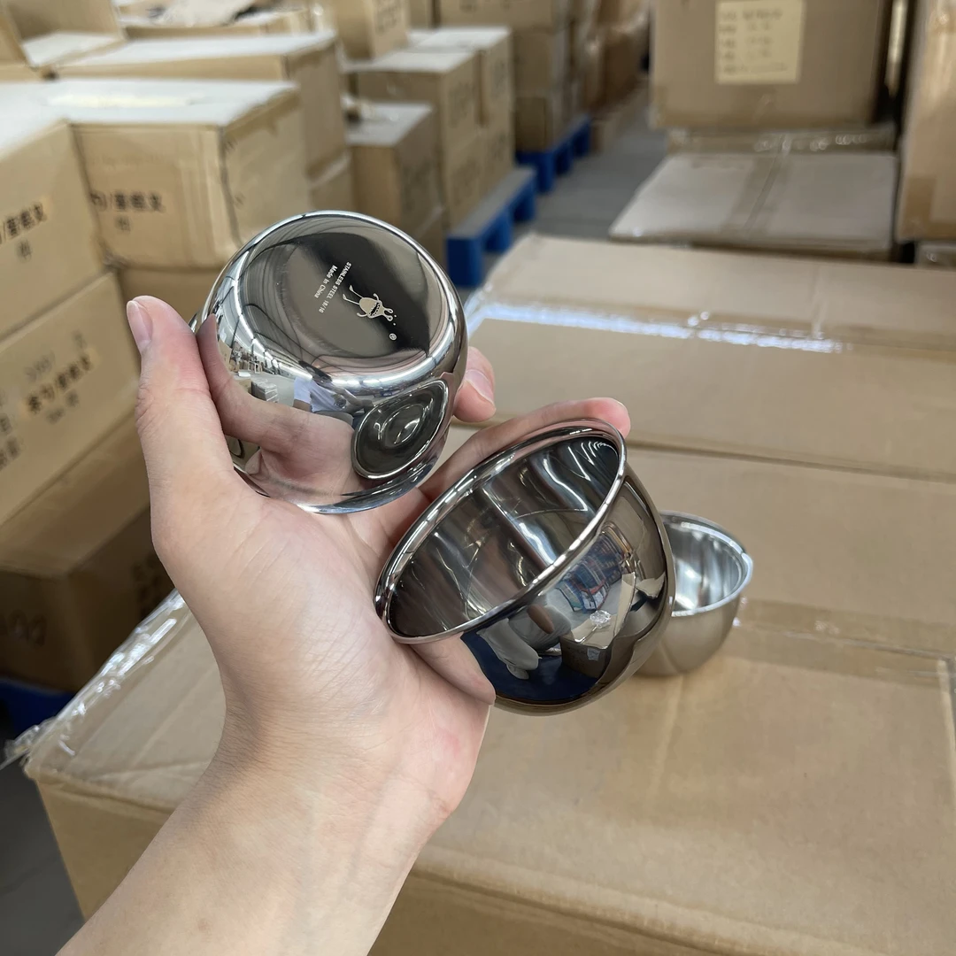 18-10不锈钢杯子水杯喝茶杯加厚白酒杯口直径7.8cm高4.5cm重120g