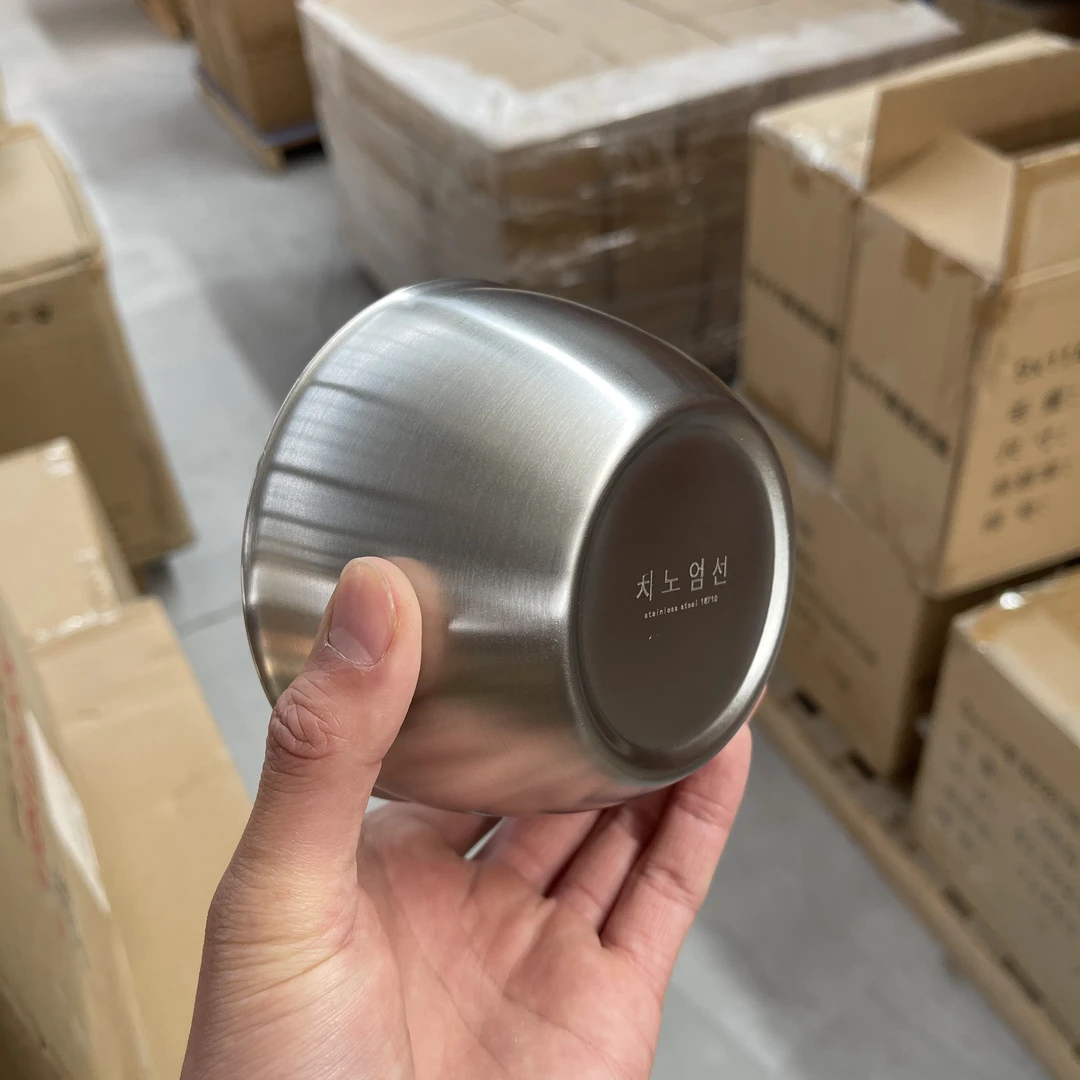 18-10不锈钢儿童碗304防烫隔热双层碗内直径11cm高6.2cm重193g