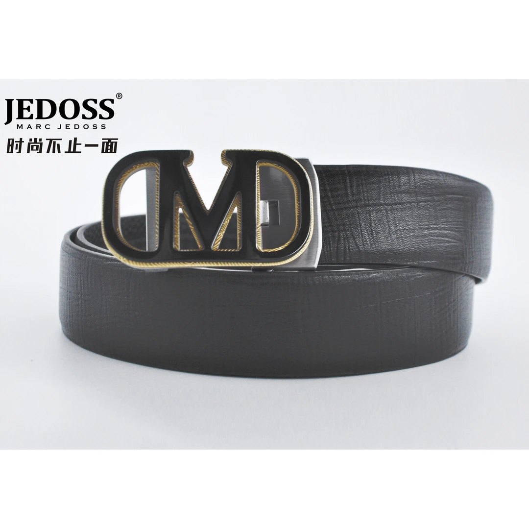 【积分兑换】MARC JEDOSS 秋冬新品牛皮革logo皮带（随机发货）