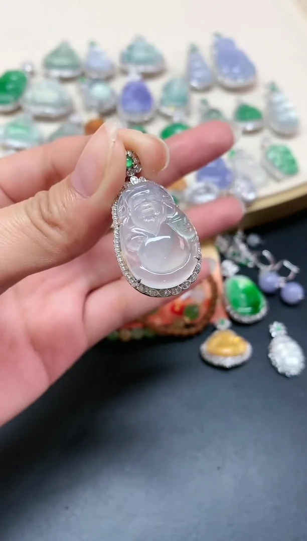 【闪购商品】翡翠颈饰18K金镶嵌A248|9800