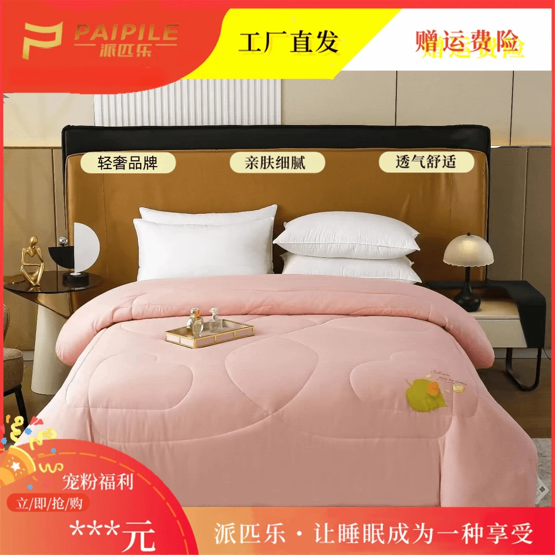 PAIPILE门店1289黄金蚕丝棉被亲肤棉【反季清】200*230cm六斤含礼袋