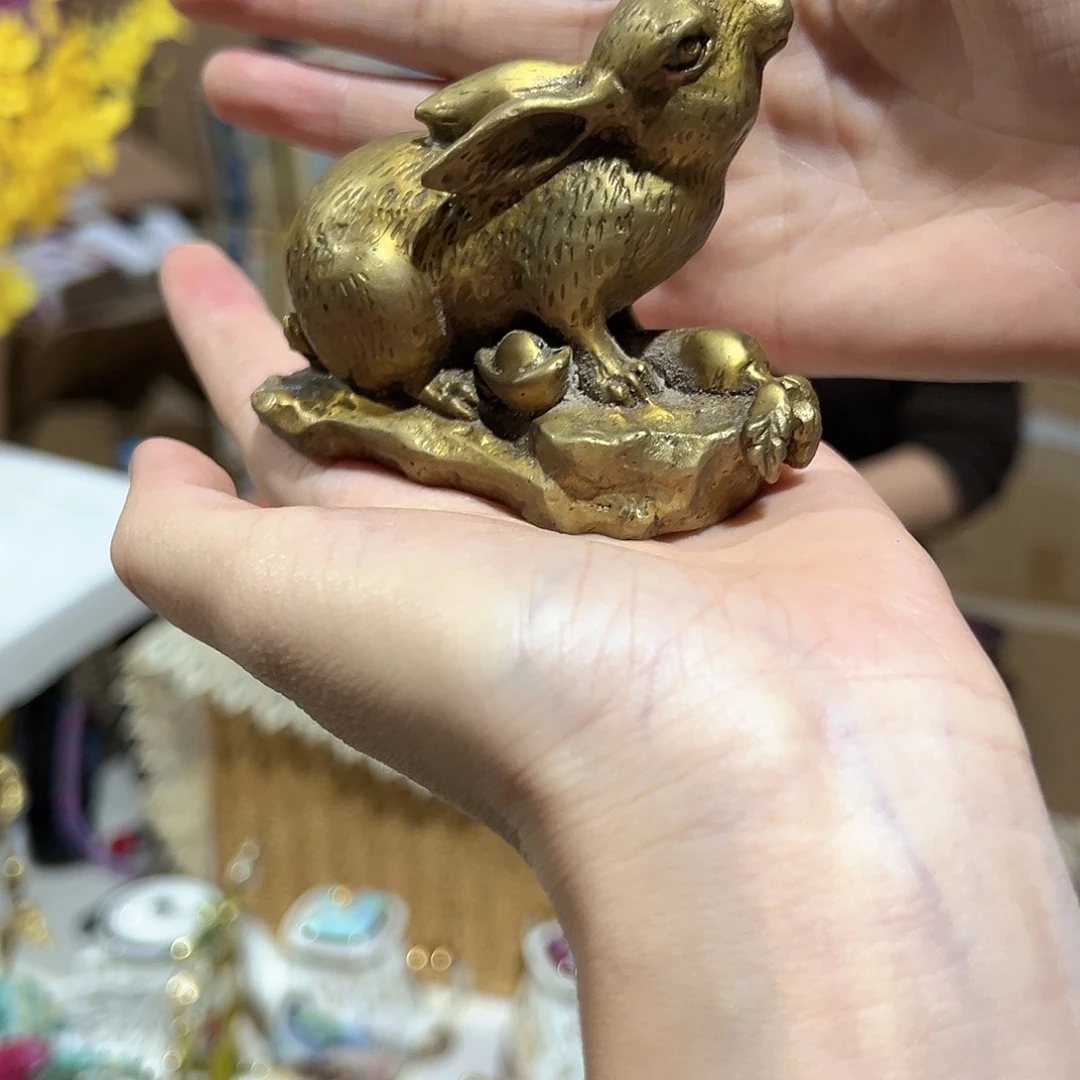 【闪购商品】兔子摆件花