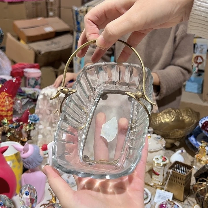 【闪购商品】黄铜果盘花