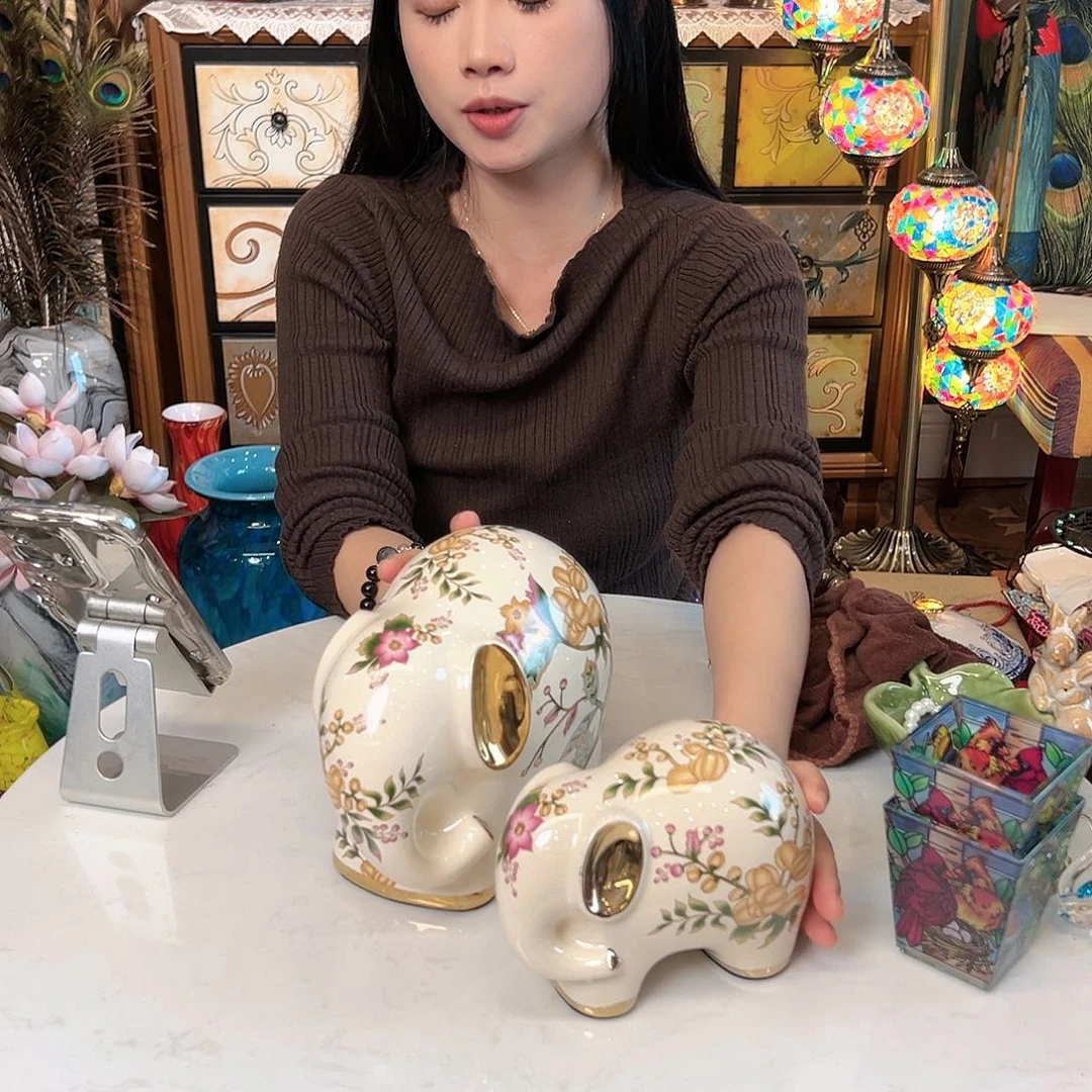 【闪购商品】象一对摆件