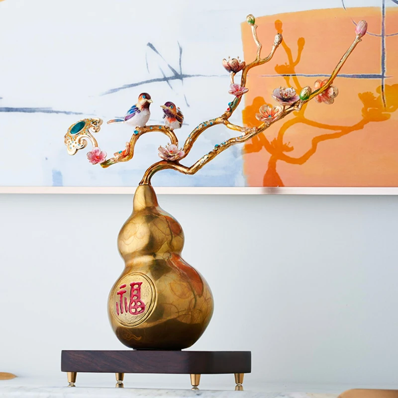 DOOLANS/朵兰舍珐琅彩铜葫芦摆件