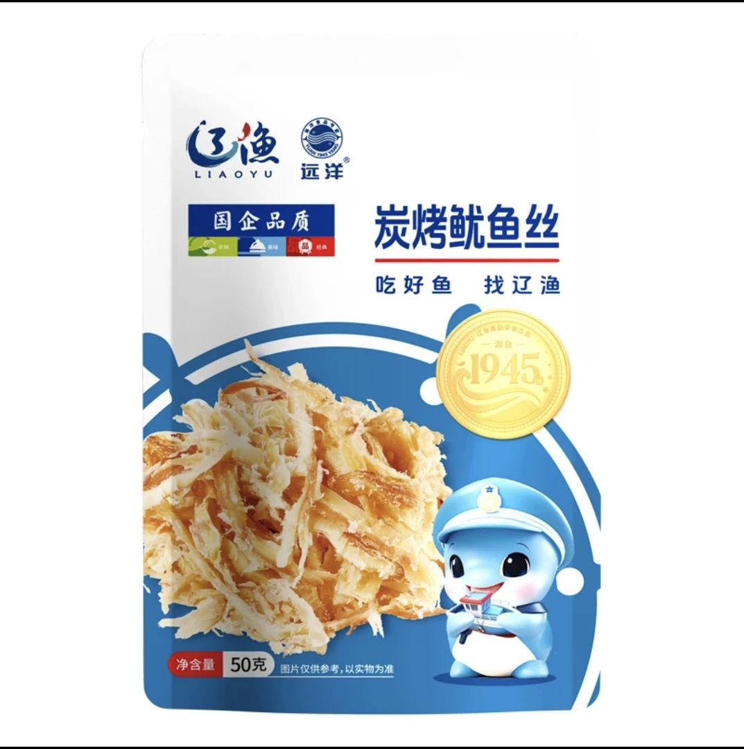 大连辽渔碳烤鱿鱼丝50g/袋大连特产