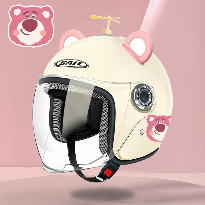 电瓶电动车骑行头盔男女士半盔四季通用冬季保暖全盔可调节安全帽