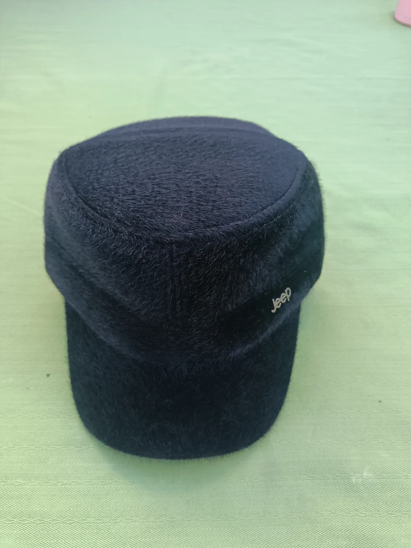 冬季加厚护耳平顶帽男防寒保暖水貂绒鸭舌帽