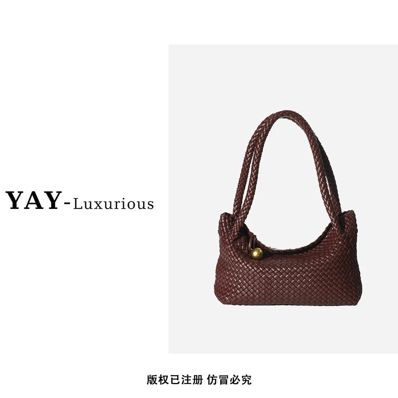 【海外奢品】轻奢简约女包时尚百搭手提包 BV1972-咖色