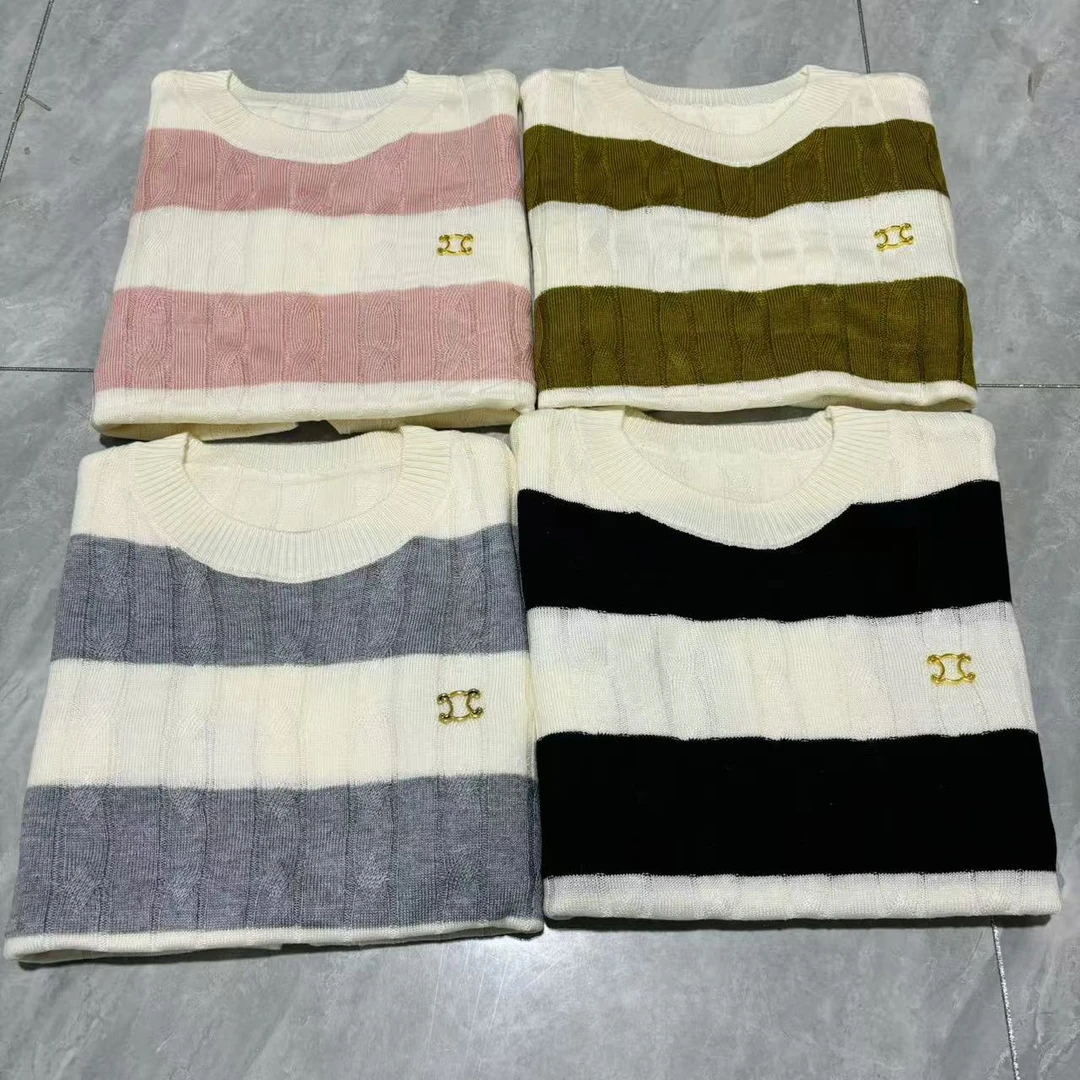 【条纹毛衣】女士秋冬针织衫