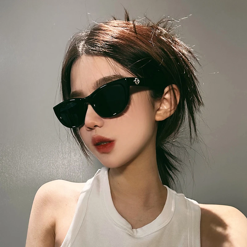 2023新款韩版潮gm多边形猫眼墨镜女方圆脸显瘦网红高级复古太阳镜