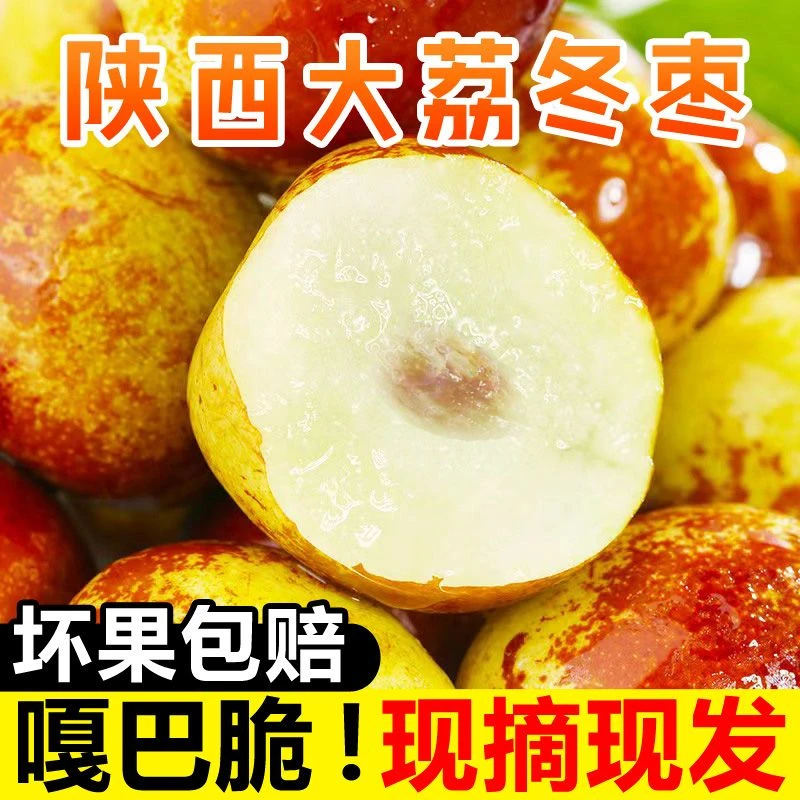 【果园现摘】陕西大荔冬枣脆甜冬枣新鲜水果鲜枣大枣脆枣包邮