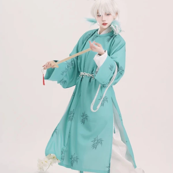 [骑马女花纹圆领袍]鸟家唐制汉服大放量复原唐风男女阿斯塔纳