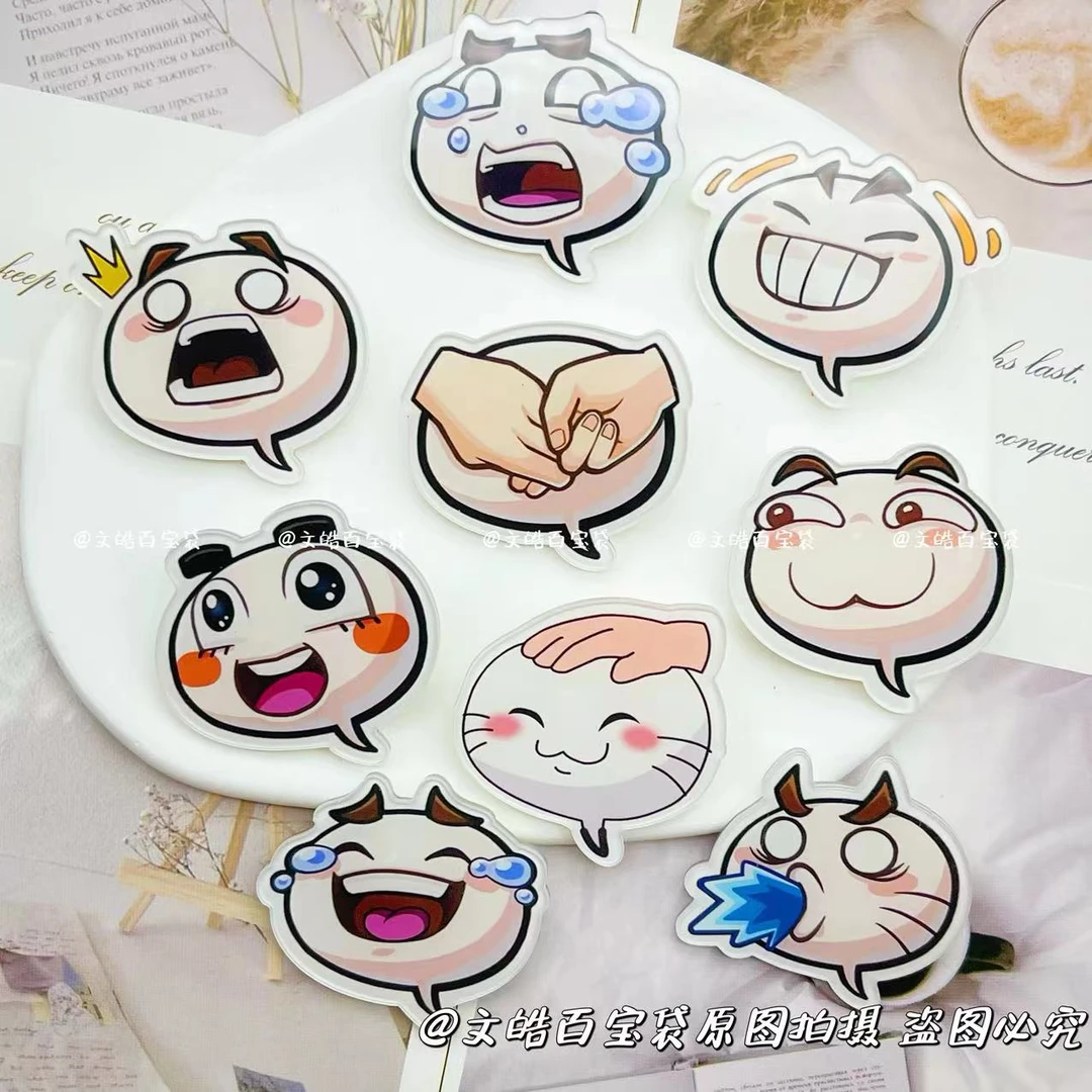 火影忍者决斗场表情包圆形胸针学生书包背包挂件挂饰挂件礼物