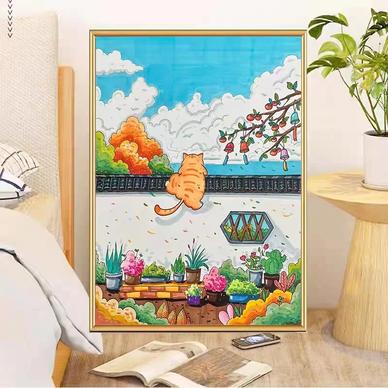 逃跑计划可爱猫咪2025年新款爆款十字绣大格