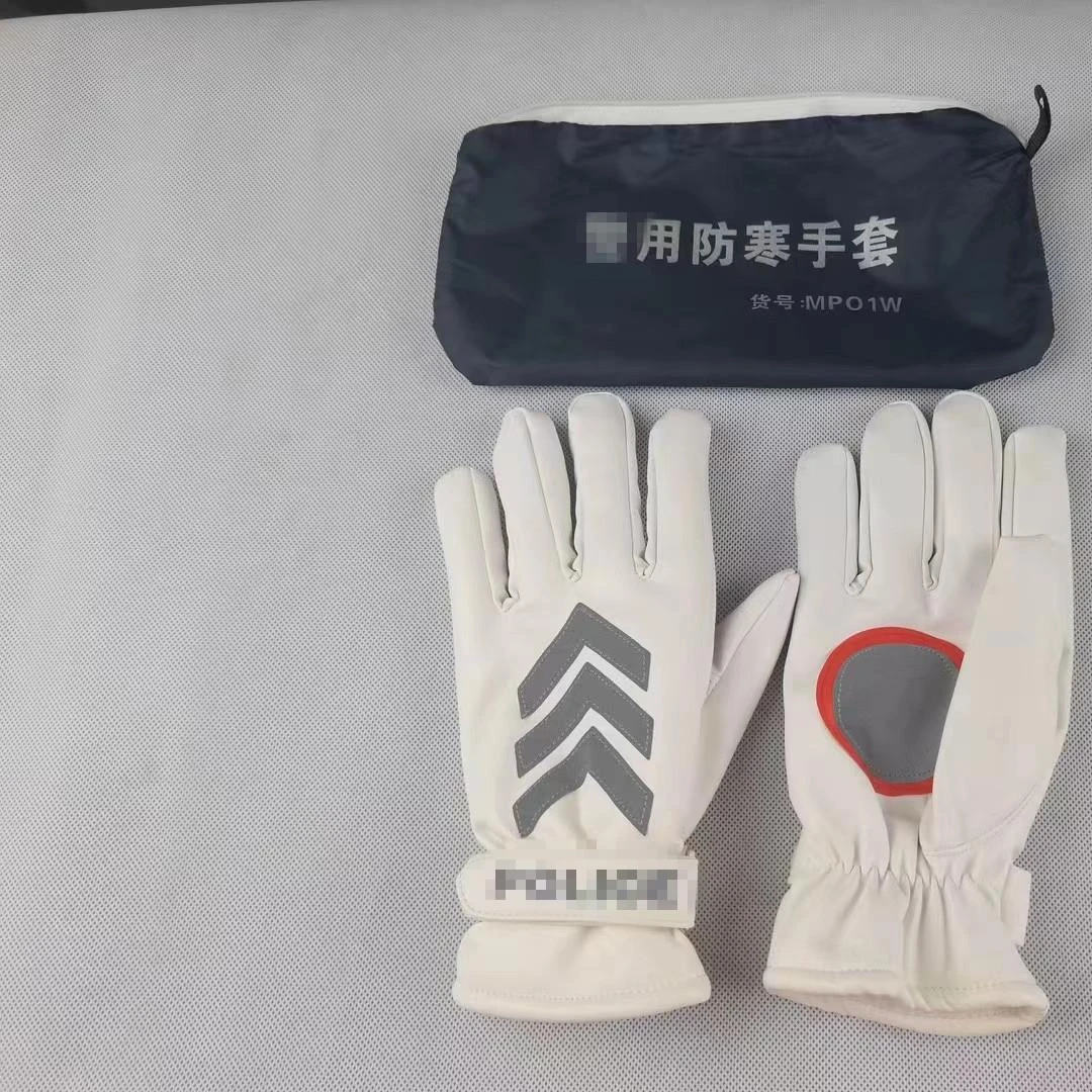 蜀黍执勤手套冬季防寒保暖交通指挥手套路政反光手套防风防雨保暖