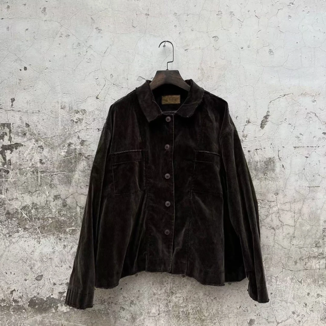 冬冬分享《樆木》256#法国手工灯芯绒外套