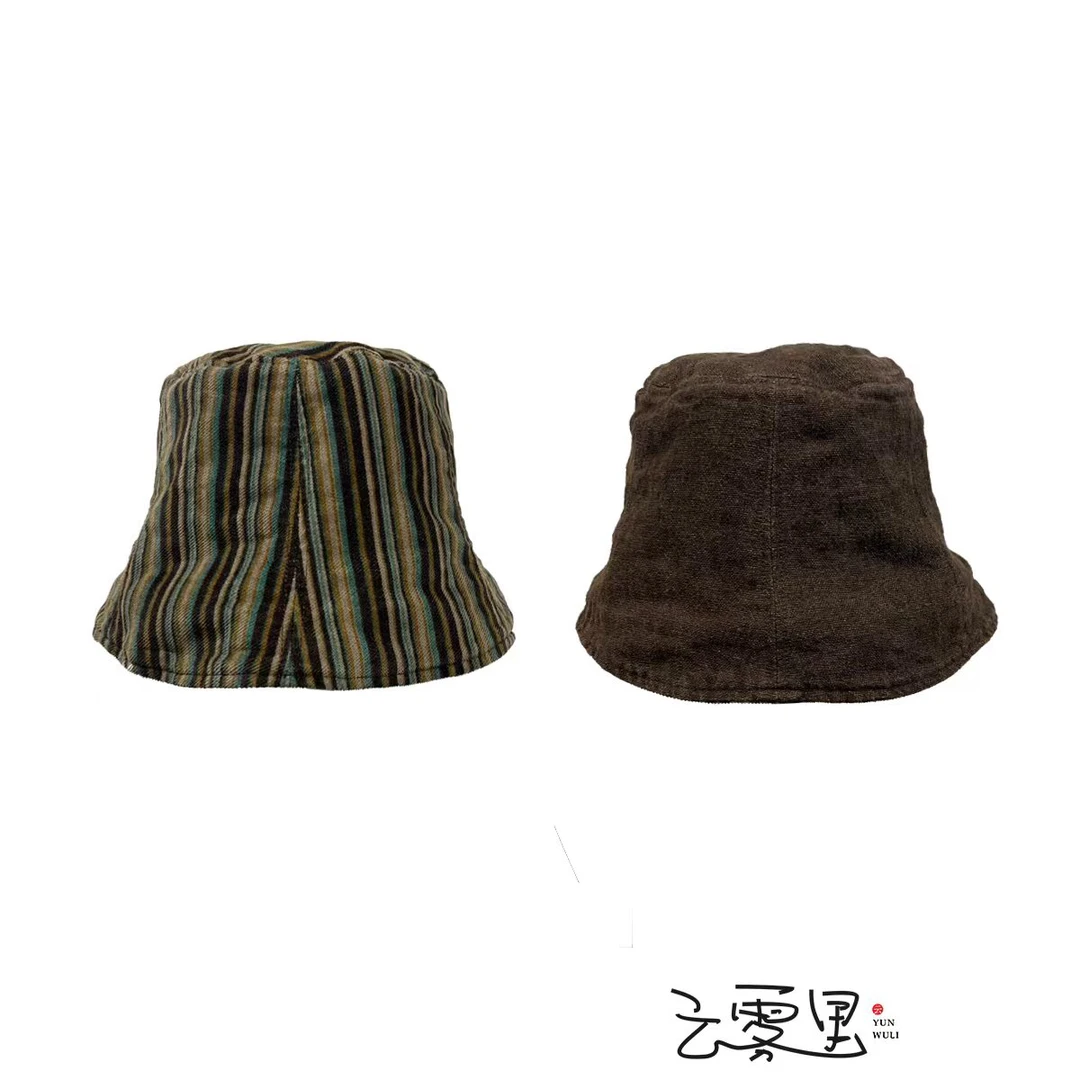云雾里 原创设计3142复古文艺松弛感恣意随性大气纯棉帽子
