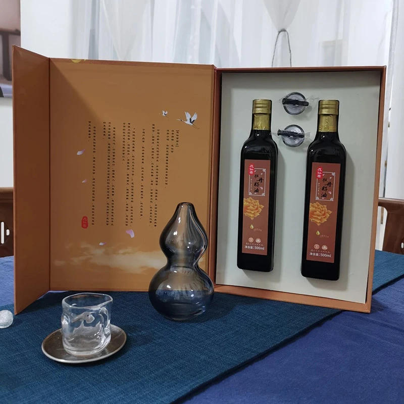 【牡丹籽油】 洛阳特产 500ml*2/盒 【花仙宫监制】