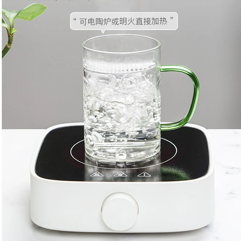 十载爱棠月牙杯过滤个人玻璃杯办公透明玻璃茶杯茶漏过滤一体茶杯