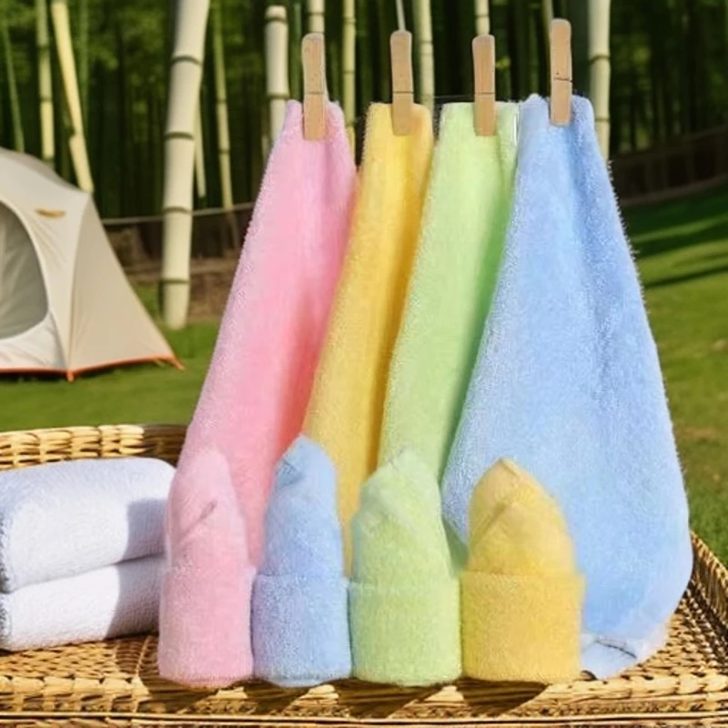 竹纤维毛巾25*25小方巾柔软吸水擦汗小面巾亲肤