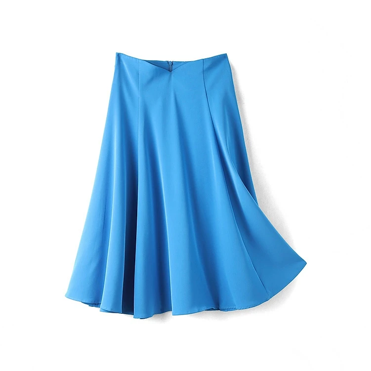 351032【艺系列】优雅减龄百褶半身裙23XQ3002