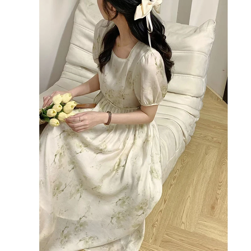 36761【梵系列】方领气质连衣裙MJ2124