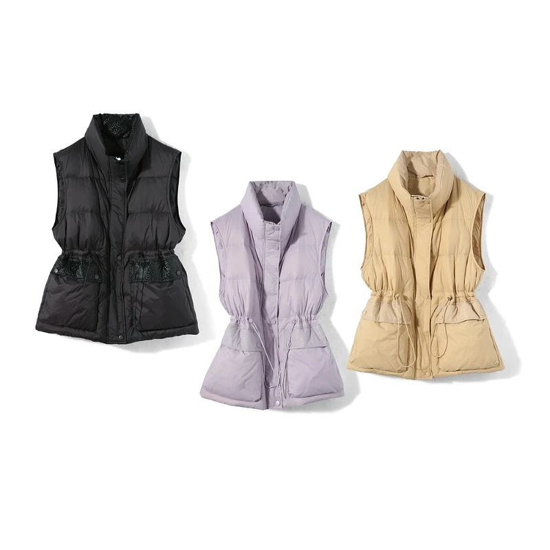 28118【梵系列】纯色百搭休闲通勤羽绒马夹SX2120152