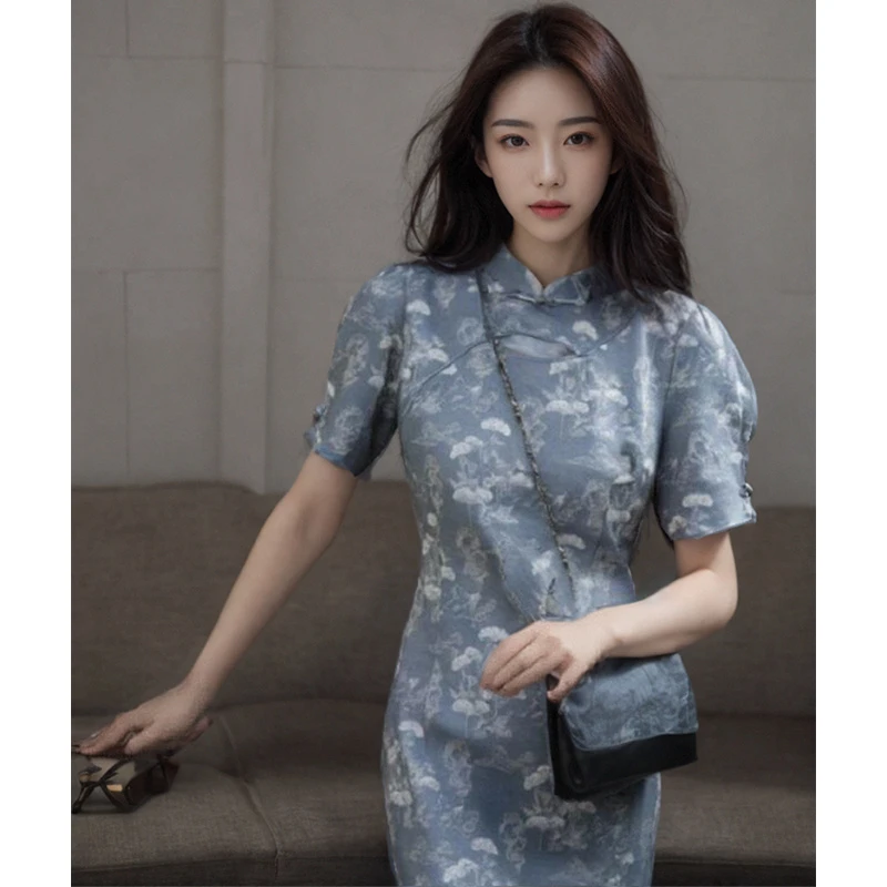 36549【Q系列】新中式连衣裙DL8829