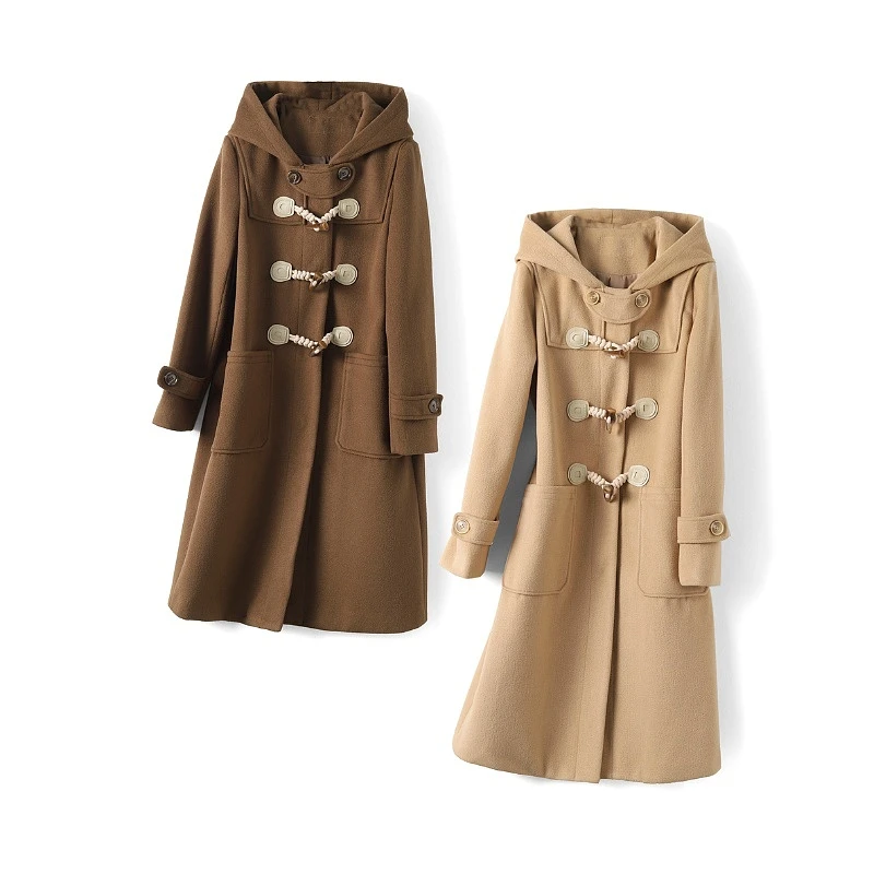 29153【糖系列】气质束腰连帽大衣DDY2151033