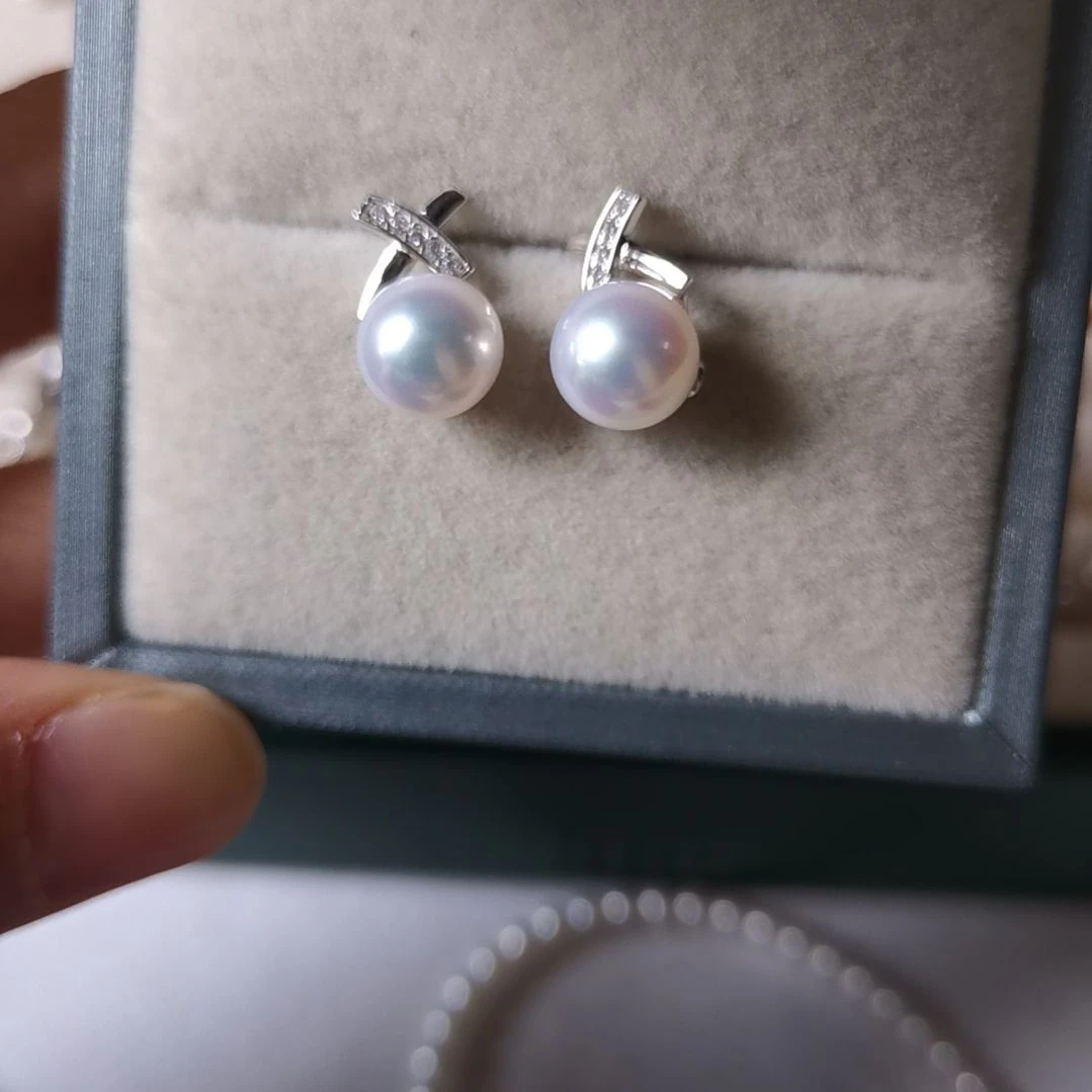 【闪购商品】淡水珍珠耳饰银S925镶嵌X*