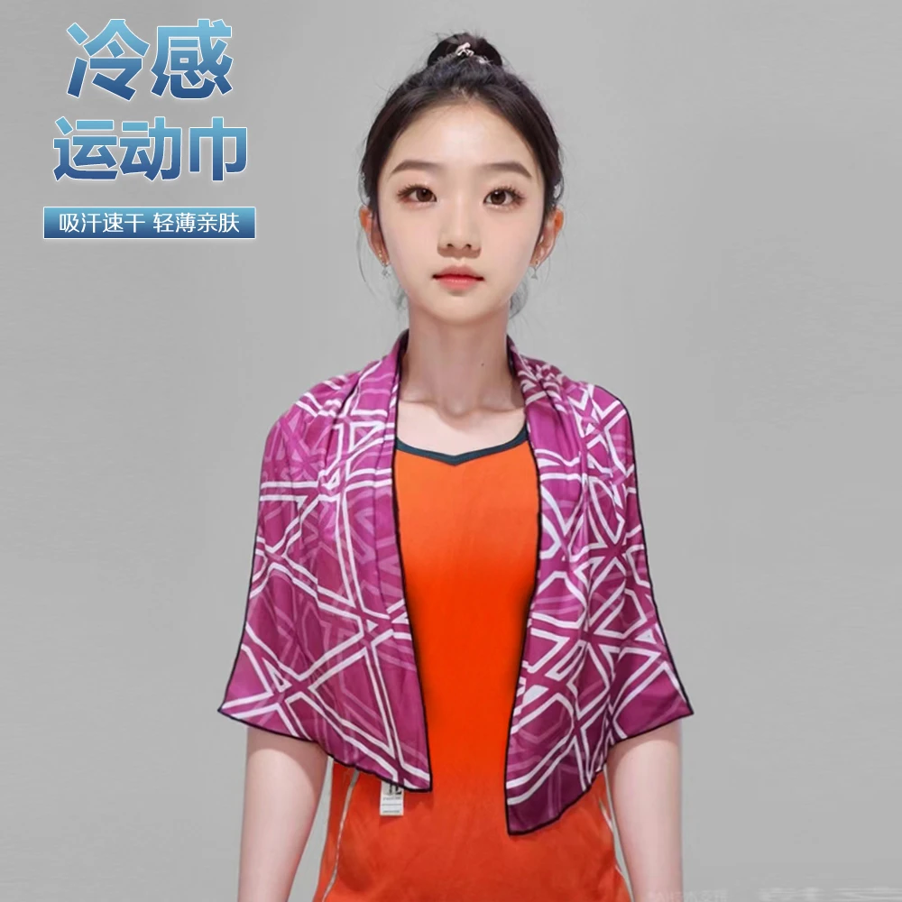 JITO/姬桃运动毛巾健身跑步速干薄款透气擦汗冷感吸汗便携冰凉巾
