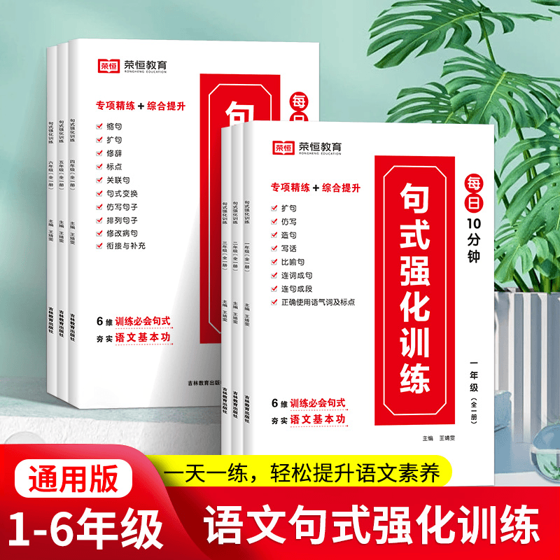 句式强化训练小学一二三四五六年级每日10分钟语文句式专项训练书